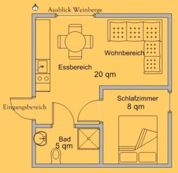 ラーデボイル Weingut Haus Steinbachヴィラ 部屋 写真